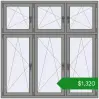 Ціноутворення Вікна 1800x1800 мм Altest Pony 375 RAL 9007 Grey aluminium з двох сторін. Ціна: $1,320.32
