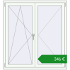 Ціноутворення Вікна 1300x1400 мм REHAU Euro 70. Ціна: €346.43