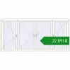 Ціноутворення Вікна 3000x1400 мм REHAU Euro 60 Білий (RAL 9016) з двох сторін. Ціна: ₴22,891.27
