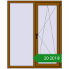 Ціноутворення Вікна 1200x1500 мм REHAU SYNEGO MD GOLDEN OAK з двох сторін. Ціна: ₴20,200.88