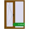 Ціноутворення Вікна 1000x1400 мм REHAU Euro 60 GOLDEN OAK з двох сторін. Ціна: ₴11,618.42