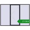 Ціноутворення Вікна 3000x2200 мм REHAU Euro 60 BLACK_ULTI-MATT з двох сторін. Ціна: ₴27,018.11