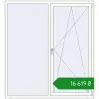 Ціноутворення Вікна 1650x1800 мм REHAU Euro 70 Білий (RAL 9016) з двох сторін. Ціна: ₴16,619.20