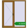 Ціноутворення Вікна 1300x1500 мм REHAU Euro 70 LIGHT_OAK з двох сторін. Ціна: ₴16,067.76