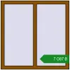 Ціноутворення Вікна 1000x1004 мм REHAU Euro 70 GOLDEN OAK з двох сторін. Ціна: ₴7,087.14