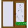 Ціноутворення Вікна 1095x1205 мм REHAU Euro 60 GOLDEN OAK з двох сторін. Ціна: ₴10,833.73
