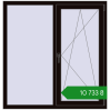 Ціноутворення Вікна 1300x1350 мм REHAU Euro 60 BLACK_BROWN з двох сторін. Ціна: ₴10,732.63