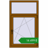 Ціноутворення Вікна 800x1300 мм REHAU SYNEGO MD GOLDEN OAK з двох сторін. Ціна: ₴14,499.18