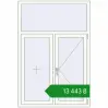 Ціноутворення Вікна 1150x1700 мм REHAU Euro 70 Білий (RAL 9016) з двох сторін. Ціна: ₴13,443.31