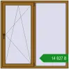 Ціноутворення Вікна 1500x1500 мм REHAU Euro 70 LIGHT_OAK з двох сторін. Ціна: ₴14,827.45