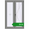 Ціноутворення Вікна 1000x1500 мм Altest Pony 375 RAL 9007 Grey aluminium з двох сторін. Ціна: $406.17