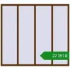 Ціноутворення Вікна 2000x1800 мм REHAU Euro 70 WALNUT з двох сторін. Ціна: ₴22,351.28