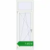 Ціноутворення Вікна 650x1910 мм REHAU Euro 60 Білий (RAL 9016) з двох сторін. Ціна: ₴7,451.62
