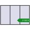 Ціноутворення Вікна 3000x2000 мм REHAU Euro 60 BLACK_ULTI-MATT з двох сторін. Ціна: ₴21,580.09
