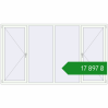Ціноутворення Tilt-and-Turn 3000x1700 mm REHAU Euro 60 RAL 9016 Traffic white two-sided. Ціна: ₴17,896.65