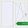 Ціноутворення Вікна 1150x1150 мм REHAU Euro 70 Білий (RAL 9016) з двох сторін. Ціна: ₴7,962.34