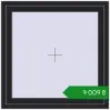 Ціноутворення Вікна 1000x1000 мм REHAU SYNEGO MD BLACK_ULTI-MATT з двох сторін. Ціна: ₴9,009.14