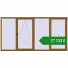Ціноутворення Вікна 3200x1600 мм REHAU Euro 60 LIGHT_OAK з двох сторін. Ціна: ₴27,157.63