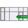 Ціноутворення Вікна 3000x1500 мм Altest Pony 375 RAL 9007 Grey aluminium з двох сторін. Ціна: ₴37,154.51