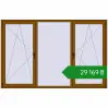 Ціноутворення Вікна 2475x1600 мм REHAU Euro 60 GOLDEN OAK з двох сторін. Ціна: ₴29,169.22