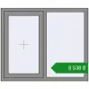Ціноутворення Вікна 1200x1000 мм Altest Pony 375 RAL 9007 Grey aluminium з двох сторін. Ціна: ₴8,538.29