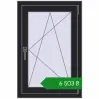 Ціноутворення Вікна 600x900 мм REHAU Euro 70 BLACK_ULTI-MATT з двох сторін. Ціна: ₴6,503.06