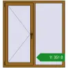 Ціноутворення Вікна 1280x1380 мм REHAU Euro 60 LIGHT_OAK з двох сторін. Ціна: ₴11,350.81