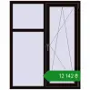 Ціноутворення Вікна 1200x1500 мм REHAU Euro 60 BLACK_BROWN з двох сторін. Ціна: ₴12,142.49