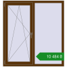 Ціноутворення Вікна 1300x1400 мм REHAU Euro 60 WALNUT з двох сторін. Ціна: ₴10,483.58