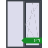 Ціноутворення Вікна 1500x2000 мм REHAU Euro 70 ANTHRACITE_GREY_STRUKTURAL з двох сторін. Ціна: $477.71