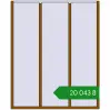 Ціноутворення Вікна 1800x2200 мм REHAU Euro 60 GOLDEN OAK з двох сторін. Ціна: ₴20,042.90