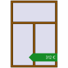 Ціноутворення Вікна 1115x1600 мм REHAU Brillant-Design. Ціна: €312.16