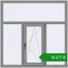 Ціноутворення Вікна 1500x1500 мм Altest Pony 375 RAL 9007 Grey aluminium з двох сторін. Ціна: ₴18,677.24