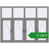 Ціноутворення Вікна 2000x1500 мм Altest Pony 375 RAL 9007 Grey aluminium з двох сторін. Ціна: ₴47,287.64