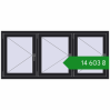 Ціноутворення Вікна 1800x800 мм REHAU Euro 60 BLACK_ULTI-MATT з двох сторін. Ціна: ₴14,602.76