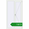 Ціноутворення Вікна 1000x1800 мм REHAU Euro 60 Білий (RAL 9016) з двох сторін. Ціна: ₴7,887.28