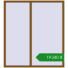 Ціноутворення Вікна 1800x2000 мм REHAU Euro 70 GOLDEN OAK з двох сторін. Ціна: ₴19,239.92