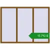 Ціноутворення Вікна 2020x1490 мм REHAU Euro 70 GOLDEN OAK з двох сторін. Ціна: ₴15,791.71