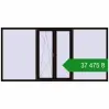 Ціноутворення Вікна 3050x1530 мм REHAU SYNEGO MD BLACK_BROWN з двох сторін. Ціна: ₴37,474.89