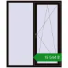 Ціноутворення Вікна 1400x1700 мм REHAU Euro 70 BLACK_BROWN з двох сторін. Ціна: ₴15,543.68
