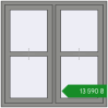 Ціноутворення Вікна 1200x1200 мм Altest Pony 375 RAL 9007 Grey aluminium з двох сторін. Ціна: ₴13,589.93