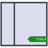 Ціноутворення Вікна 1700x1600 мм REHAU Euro 70 ANTHRACITE_GREY_STRUKTURAL з двох сторін. Ціна: ₴13,584.82
