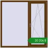Ціноутворення Вікна 1500x1500 мм REHAU SYNEGO MD WALNUT з двох сторін. Ціна: ₴20,205.89