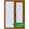 Ціноутворення Вікна 1010x1400 мм REHAU Euro 70 GOLDEN OAK з двох сторін. Ціна: ₴14,267.21