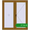 Ціноутворення Вікна 1300x1500 мм REHAU Euro 70 LIGHT_OAK з двох сторін. Ціна: ₴17,740.96