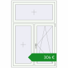 Ціноутворення Вікна 1150x1700 мм REHAU Euro 70 Білий (RAL 9016) з двох сторін. Ціна: €306.02