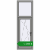 Ціноутворення Вікна 500x1500 мм Altest Pony 375 RAL 9007 Grey aluminium з двох сторін. Ціна: ₴13,305.20