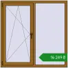 Ціноутворення Вікна 1350x1350 мм REHAU SYNEGO MD LIGHT_OAK з двох сторін. Ціна: ₴16,248.50