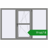 Ціноутворення Вікна 1800x1200 мм Altest Pony 375 RAL 9007 Grey aluminium з двох сторін. Ціна: ₴19,667.42