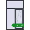 Ціноутворення Вікна 1100x1800 мм REHAU Euro 70 ANTHRACITE_GREY_STRUKTURAL з двох сторін. Ціна: ₴16,219.61